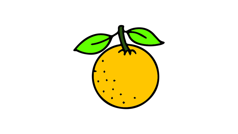 橘子的简笔画怎么画 橘子简笔画顺序