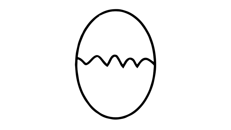 鸡蛋简笔画怎么画 鸡蛋简笔画图片大全