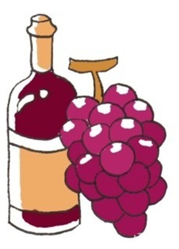 葡萄酒的简笔画怎么画葡萄酒的简笔画步骤