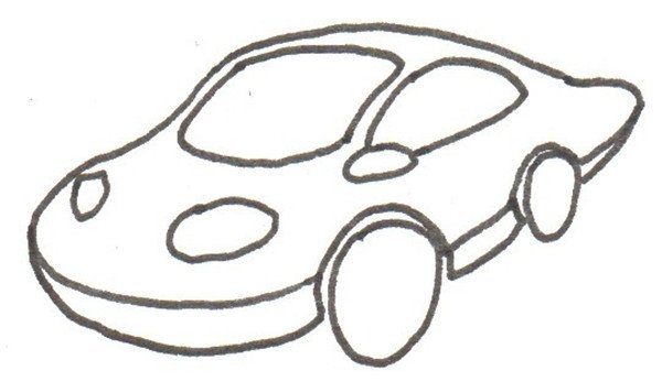 小汽车的简笔画怎么画小汽车的简笔画好看