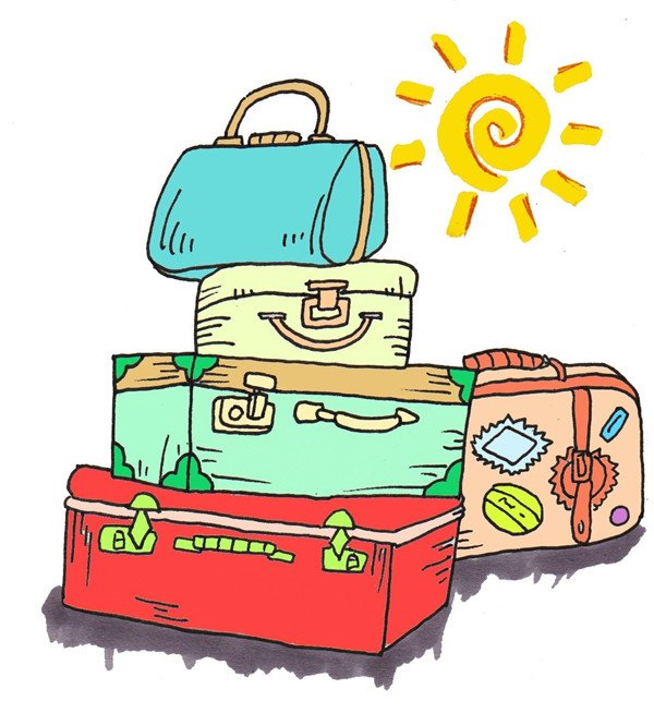 卡通画行李箱的简笔画绘画步骤九ps:为了你漂亮的行李箱,也要多出去