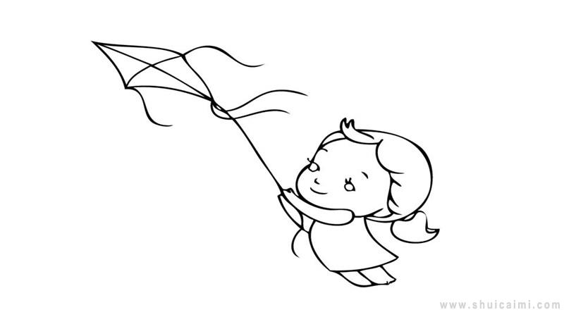 确定布局,这是一篇解决放风筝简笔画怎么画的内容,让你画放风筝简笔画
