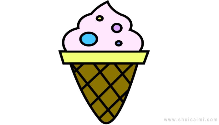 冰淇淋简笔画怎么画冰淇淋简笔画图片大全