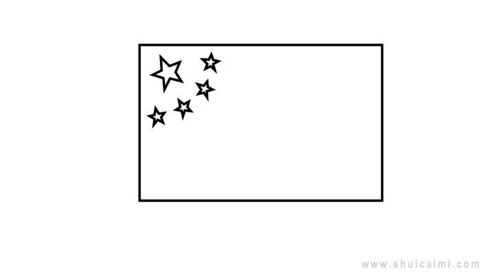 国旗简笔画怎么画 国旗简笔画简单