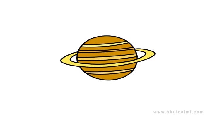 土星简笔画怎么画土星简笔画简单