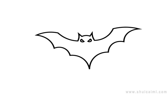 万圣节蝙蝠简笔画怎么画万圣节蝙蝠简笔画顺序