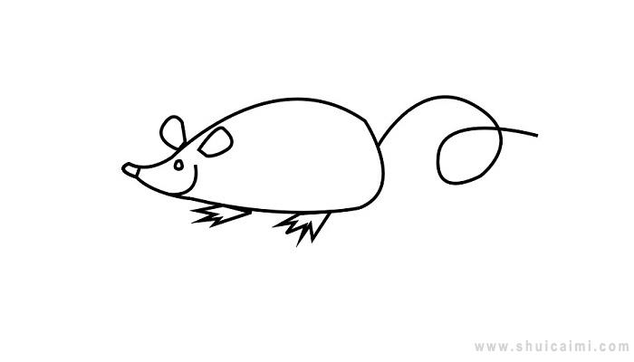 老鼠简笔画怎么画老鼠简笔画画法