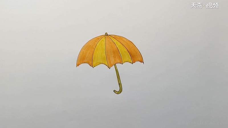 雨伞简笔画怎么画雨伞简笔画简单