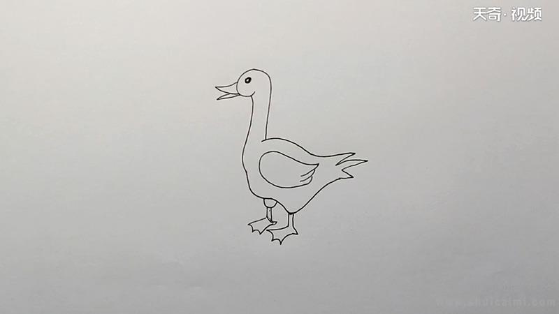 鸭子简笔画怎么画鸭子简笔画简单又好看
