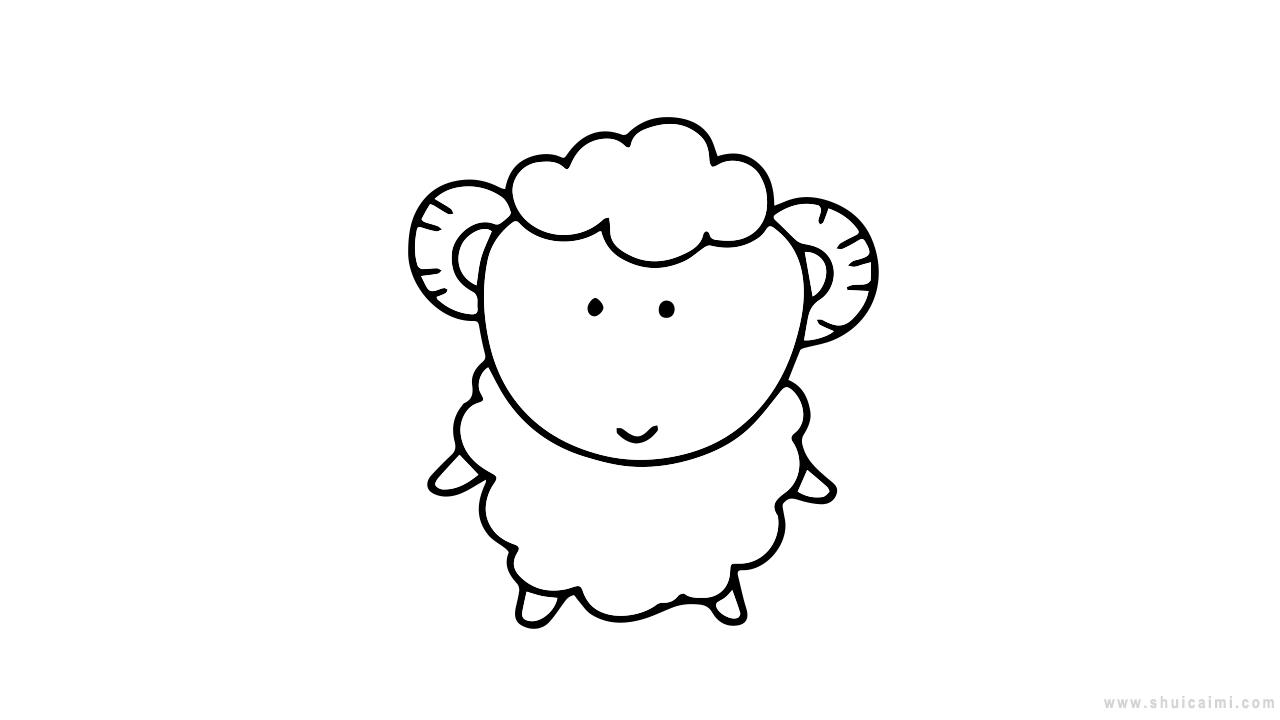 羊简笔画怎么画羊简笔画简单又好看