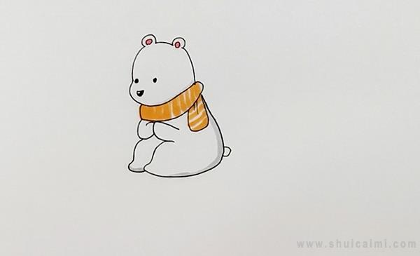 北极熊简笔画怎么画北极熊简笔画顺序
