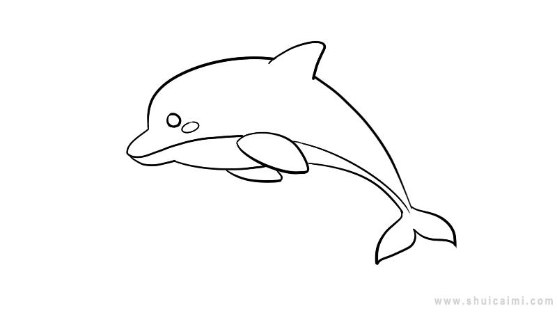 海豚简笔画怎么画海豚简笔画图片