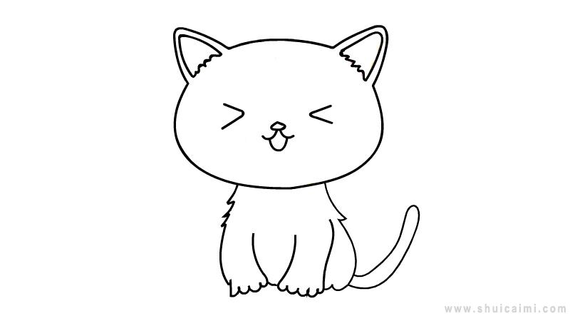 猫简笔画怎么画猫简笔画步骤