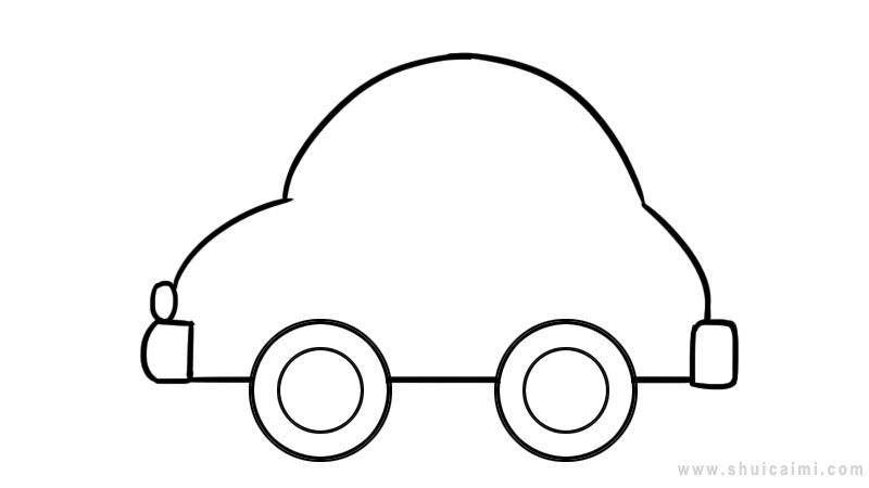 汽车简笔画怎么画 汽车简笔画步骤