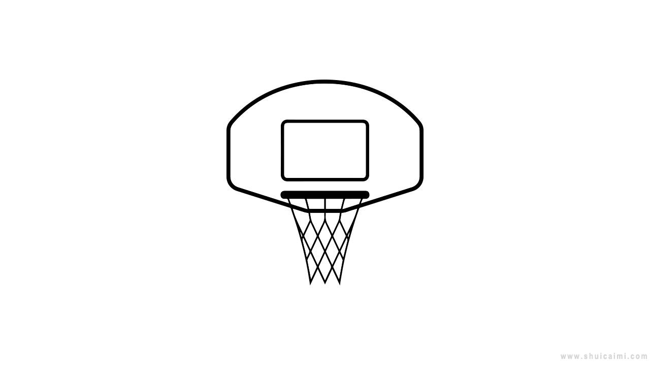 篮球框简笔画怎么画篮球框简笔画简单又好看