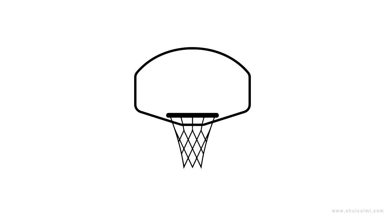 篮球框简笔画怎么画 篮球框简笔画简单又好看