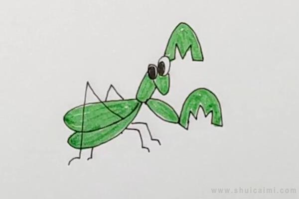 螳螂简笔画怎么画螳螂简笔画简单