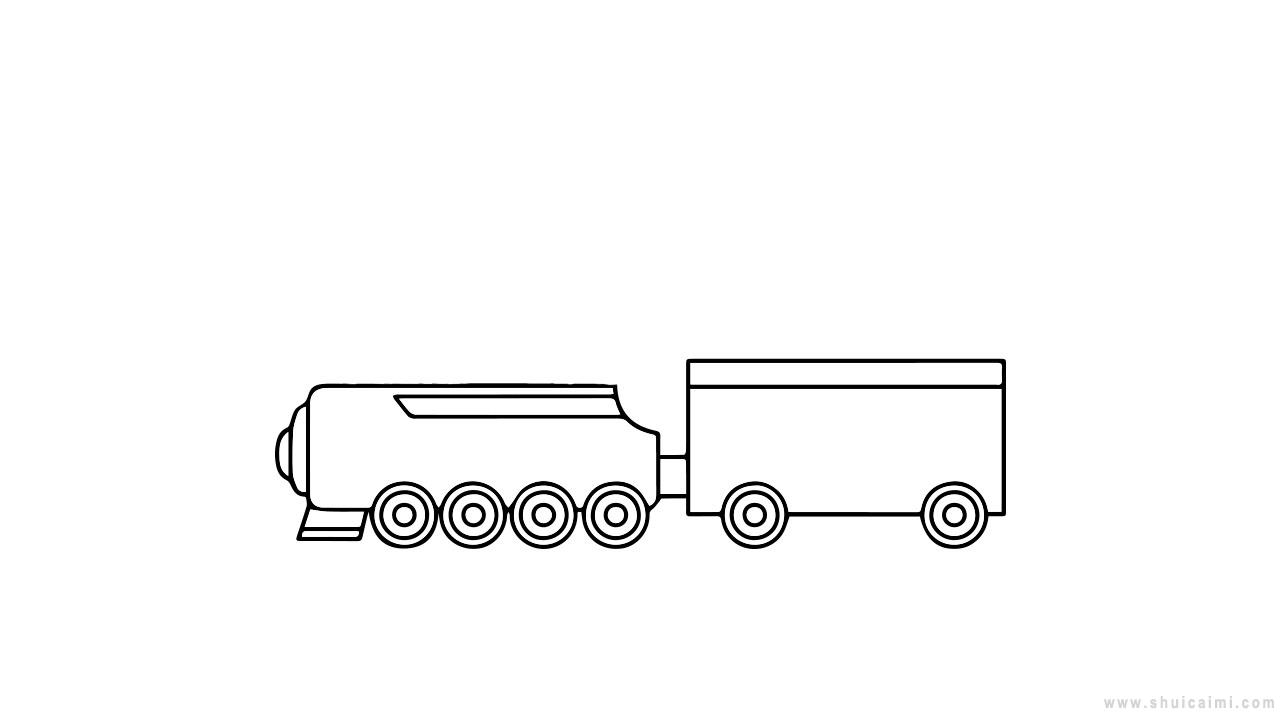 蒸汽火车简笔画怎么画蒸汽火车简笔画顺序