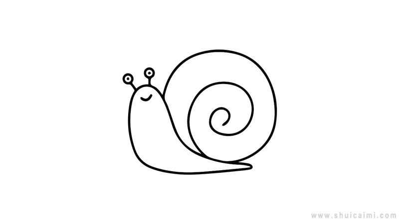 小蜗牛简笔画怎么画 小蜗牛简笔画好看