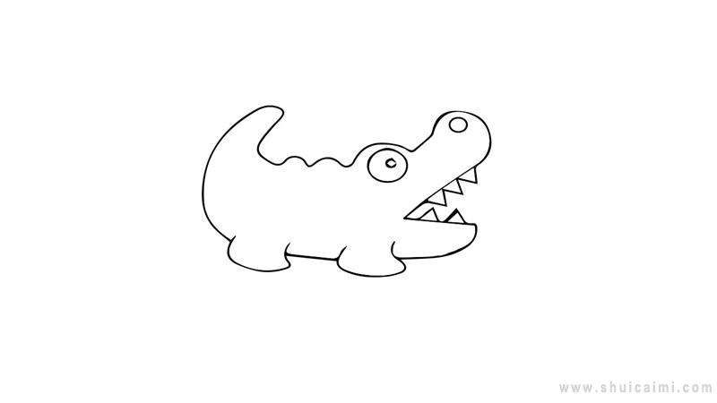 轮廓这一篇文章告诉你小鳄鱼简笔画怎么画,让你画小鳄鱼简笔画更简单