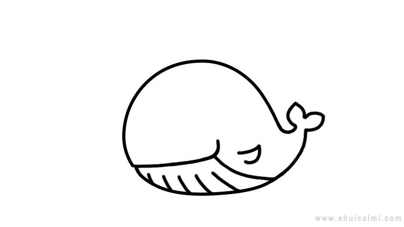 鲸鱼简笔画怎么画鲸鱼简笔画顺序