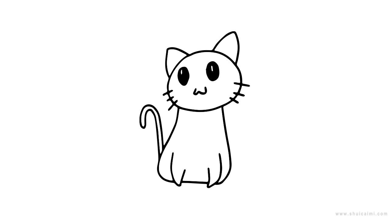 可爱小猫简笔画怎么画 可爱小猫简笔画步骤