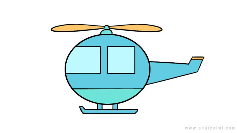 直升机简笔画怎么画直升机简笔画好看
