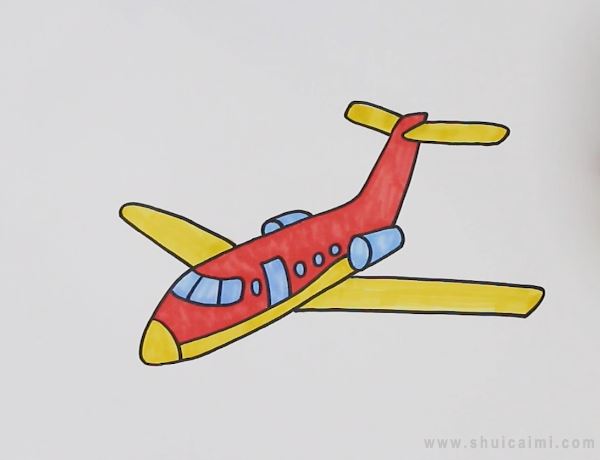 飞机简笔画怎么画飞机简笔画画法