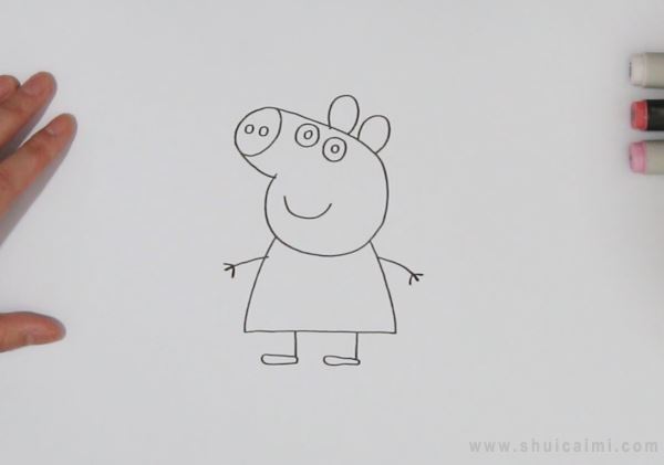 小猪佩奇简笔画怎么画小猪佩奇简笔画简单又好看