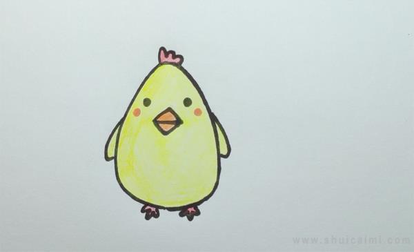 小鸡简笔画怎么画小鸡简笔画好看