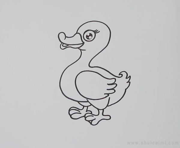 小鸭子简笔画怎么画小鸭子简笔画步骤