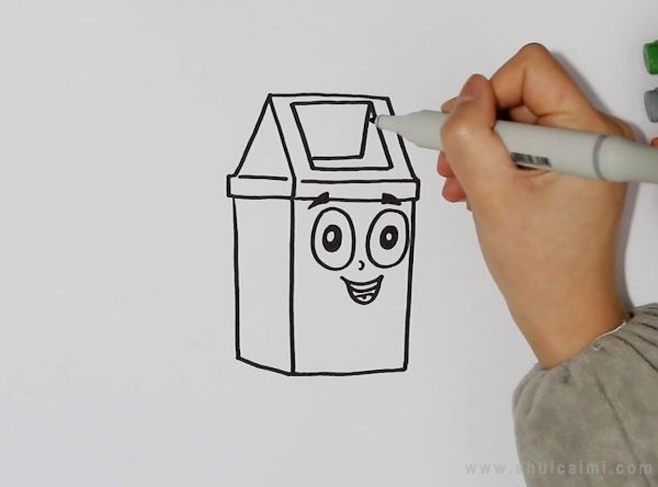垃圾桶简笔画怎么画垃圾桶简笔画步骤