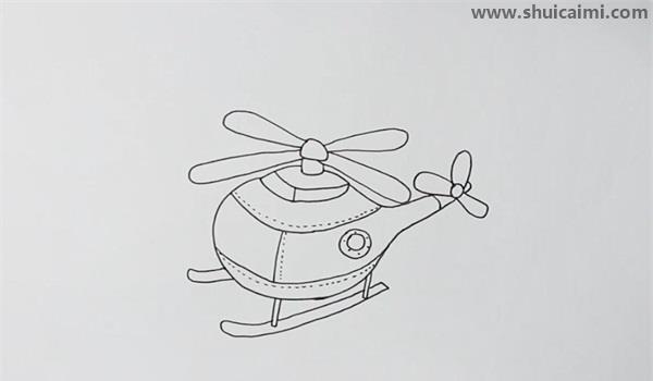 直升机简笔画怎么画直升机简笔画画法