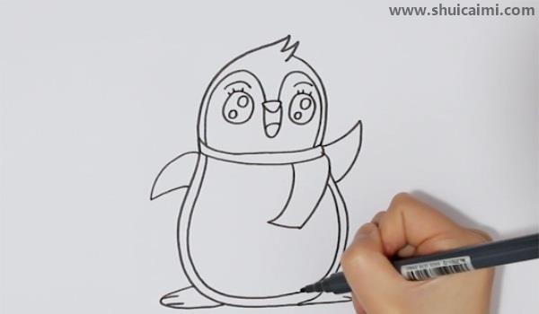 企鹅简笔画怎么画企鹅简笔画画法