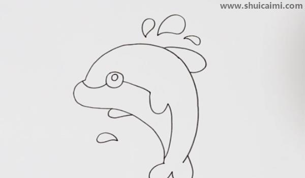 海豚简笔画怎么画海豚简笔画画法