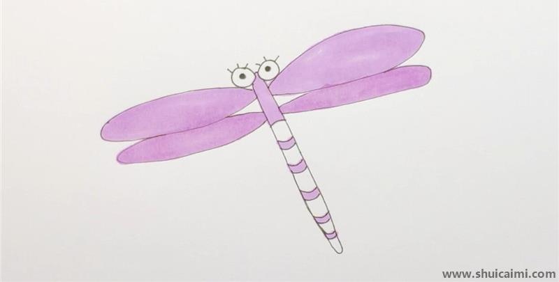 蜻蜓儿童简笔画怎么画蜻蜓儿童画步骤