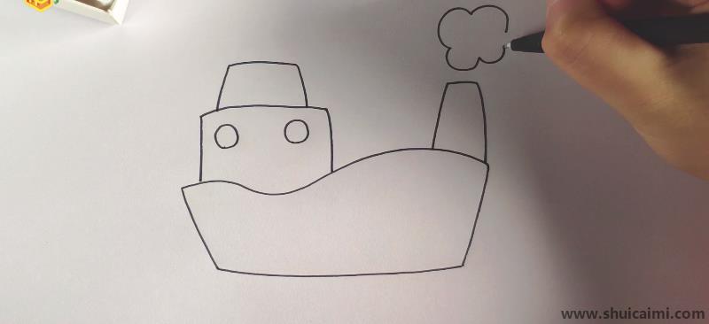 轮船儿童简笔画怎么画 轮船儿童画好看