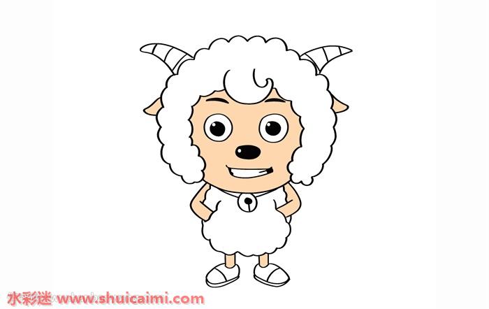 喜羊羊怎么画喜羊羊简笔画彩色