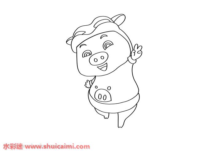 么画,猪猪侠儿童画,猪猪侠简笔画相关的简笔画