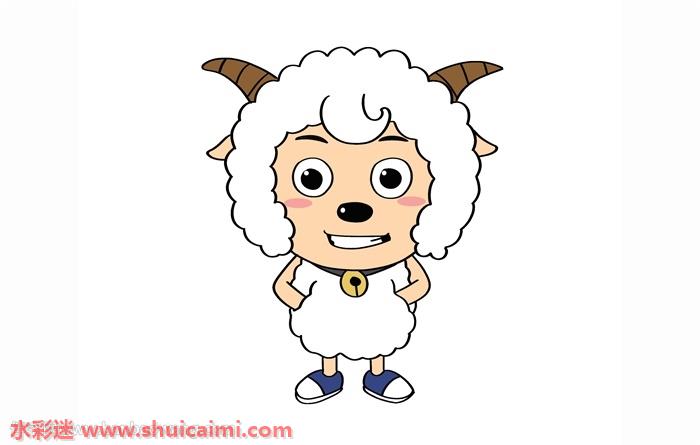 喜羊羊怎么画喜羊羊简笔画彩色