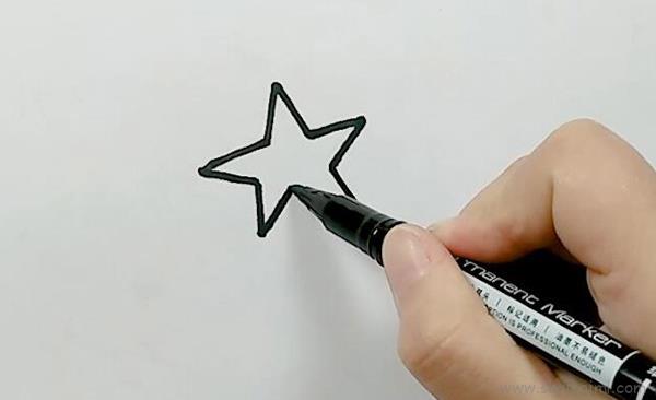 五角星儿童画怎么画五角星简笔画画法