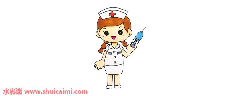 卡通护士怎么画卡通护士简笔画步骤