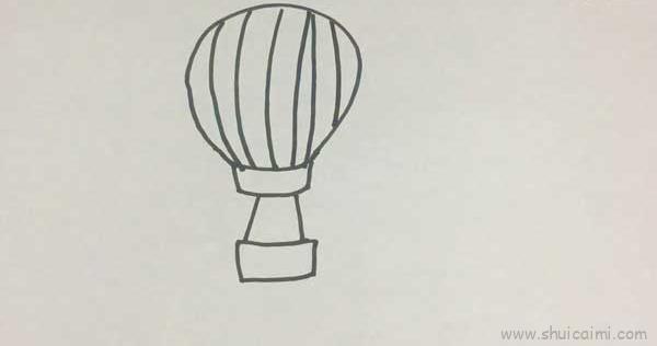 热气球儿童画怎么画热气球简笔画顺序