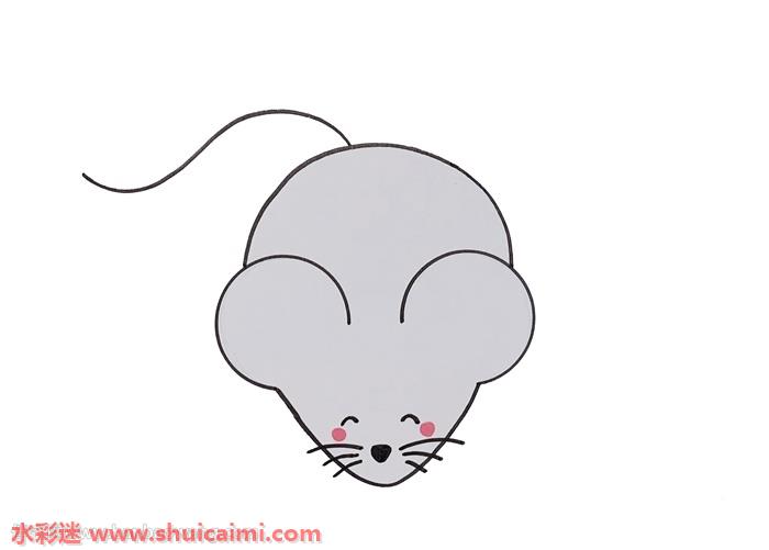 小学生老鼠怎么画小学生老鼠简笔画简单又漂亮彩色