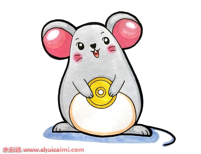 卡通老鼠怎么画卡通老鼠简笔画简单易画彩色