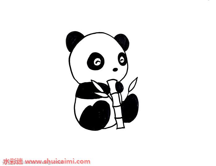 小熊猫怎么画小熊猫简笔画图片彩色