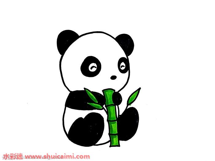 小熊猫怎么画小熊猫简笔画图片彩色
