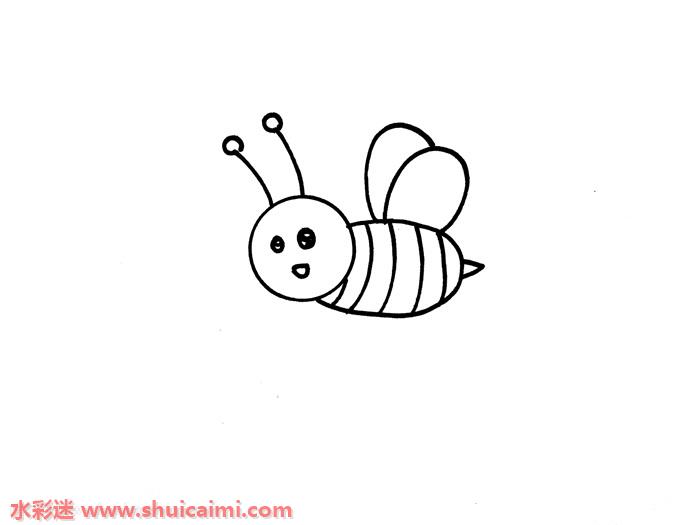 qq红包蜜蜂怎么画蜜蜂简笔画漂亮彩色