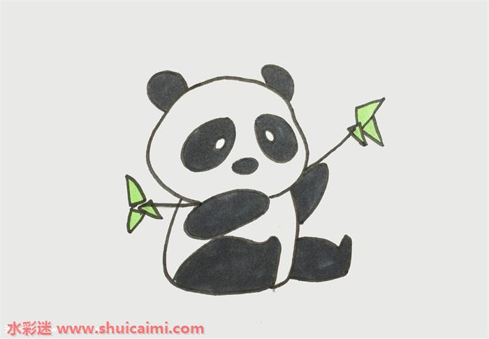 熊猫和竹子怎么画熊猫和竹子简笔画简单好看彩色