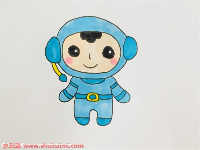 宇航员怎么画宇航员简笔画简单好看彩色